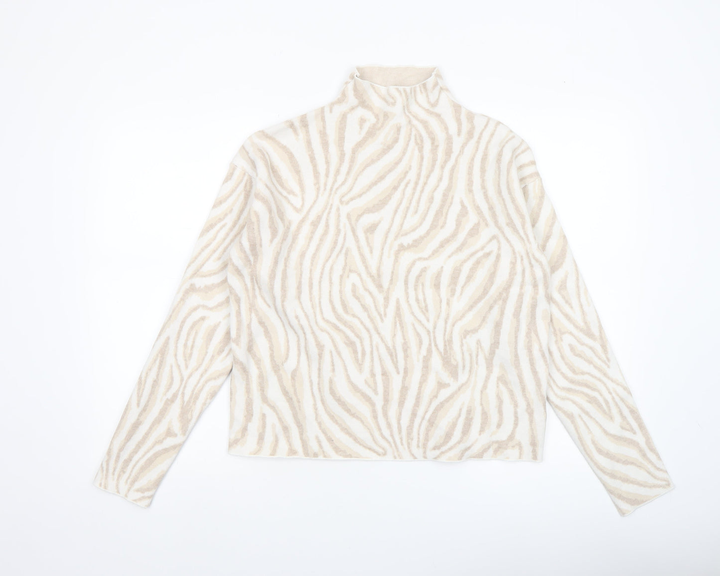 Womens UK Size M Tahari Beige Pullover Jumper