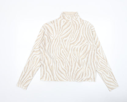Womens UK Size M Tahari Beige Pullover Jumper