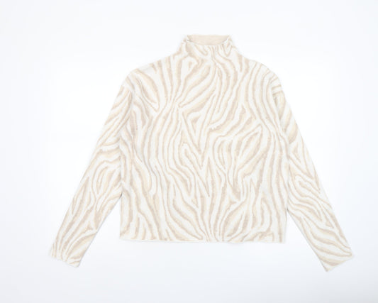 Womens UK Size M Tahari Beige Pullover Jumper