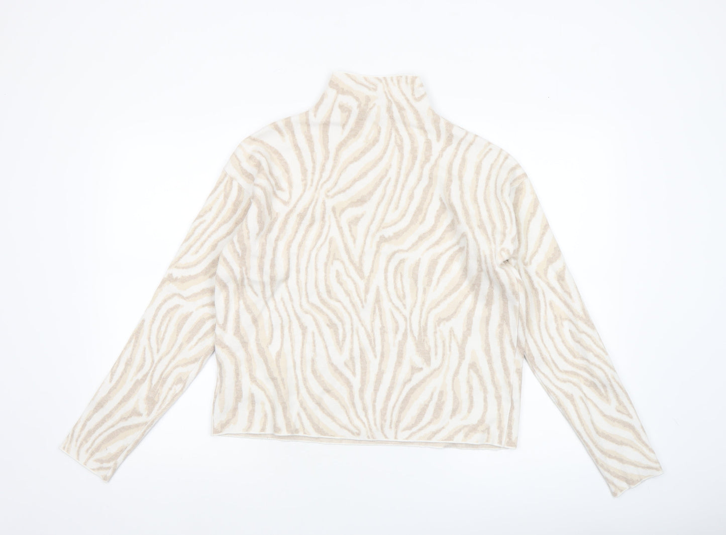 Womens UK Size M Tahari Beige Pullover Jumper