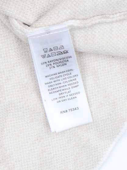 Womens UK Size M Tahari Beige Pullover Jumper