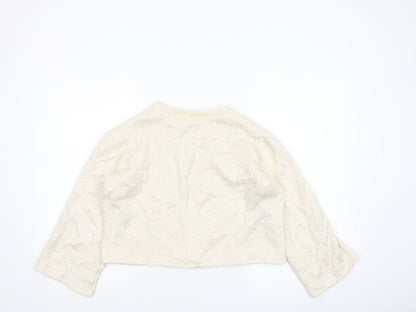 Womens UK Size 8 Zara Ivory Pullover Jumper