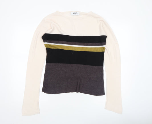 Womens UK Size L Wallis Multicoloured Pullover Jumper