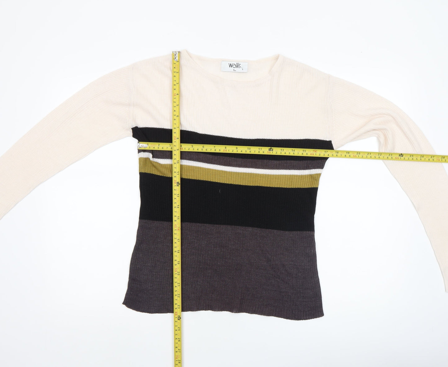 Womens UK Size L Wallis Multicoloured Pullover Jumper
