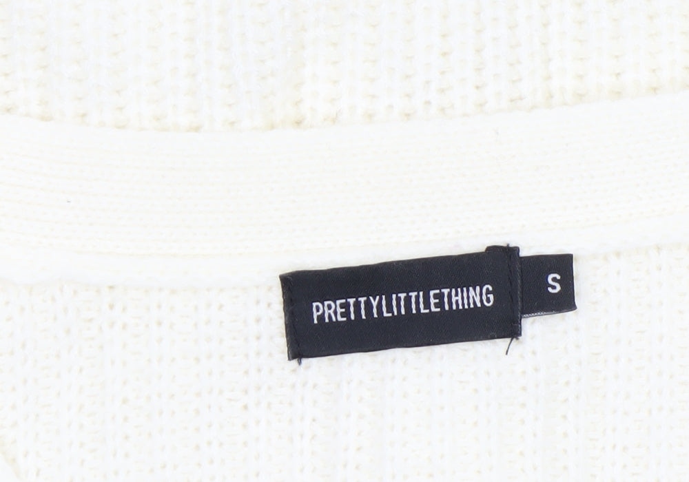 Womens UK Size S PRETTYLITTLETHING Multicoloured Cardigan Jumper