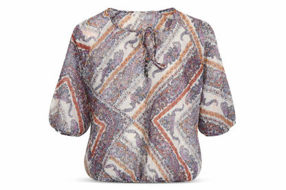 Womens UK Size 12 Stradivarius Multicoloured Tunic Blouse
