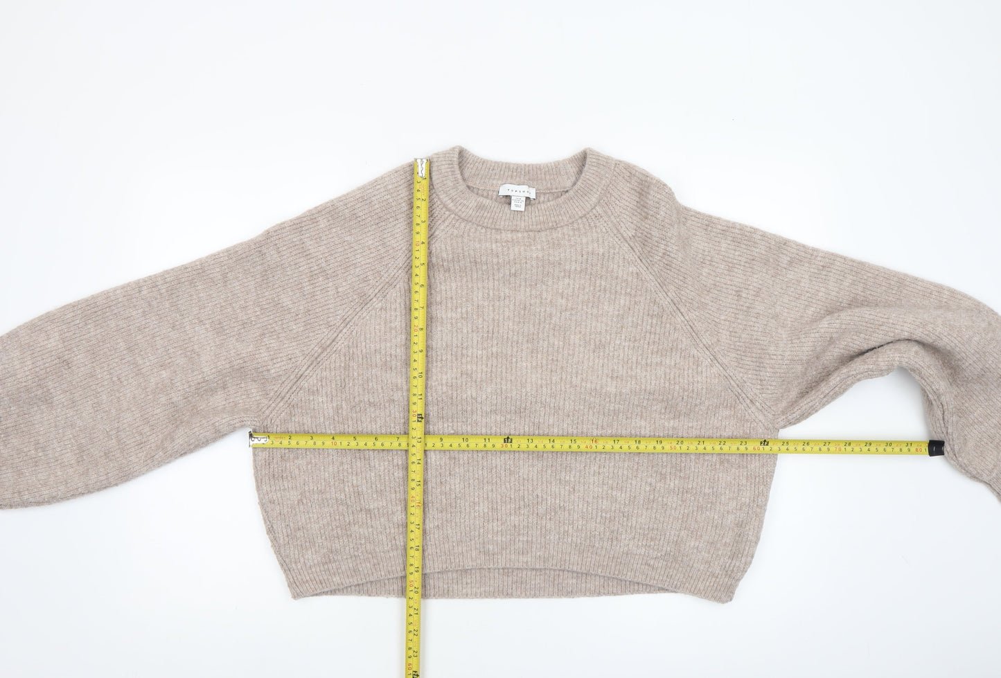 Womens UK Size M Topshop Beige Pullover Jumper