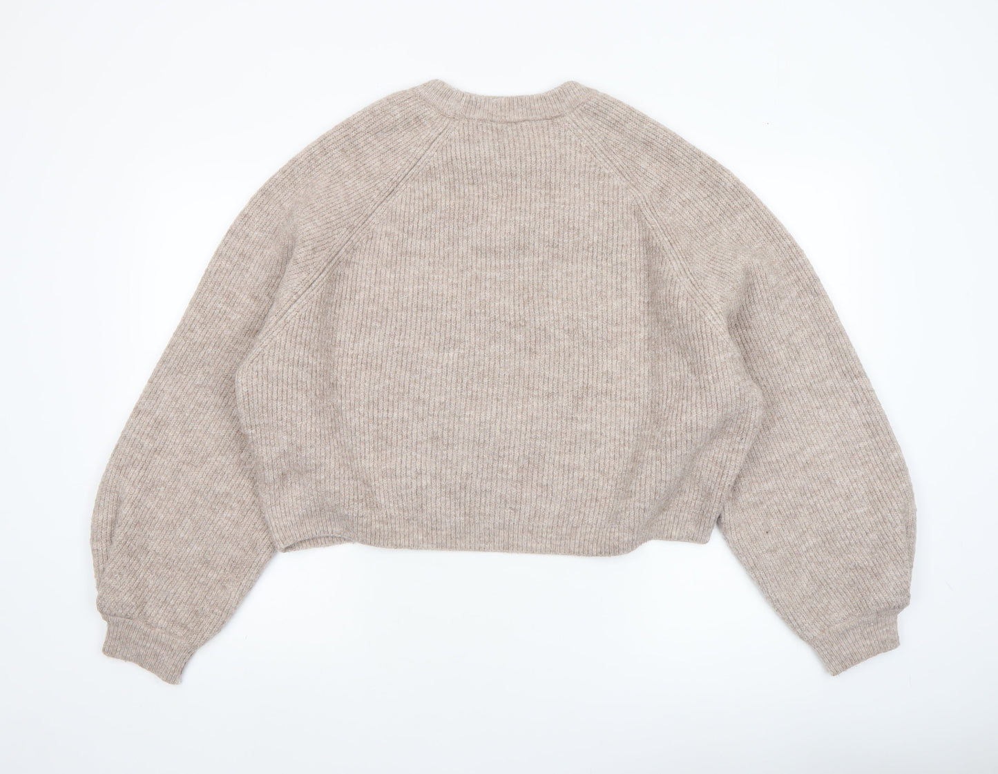 Womens UK Size M Topshop Beige Pullover Jumper