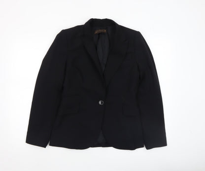 Womens UK Size 10 Zara Regular Black Blazer
