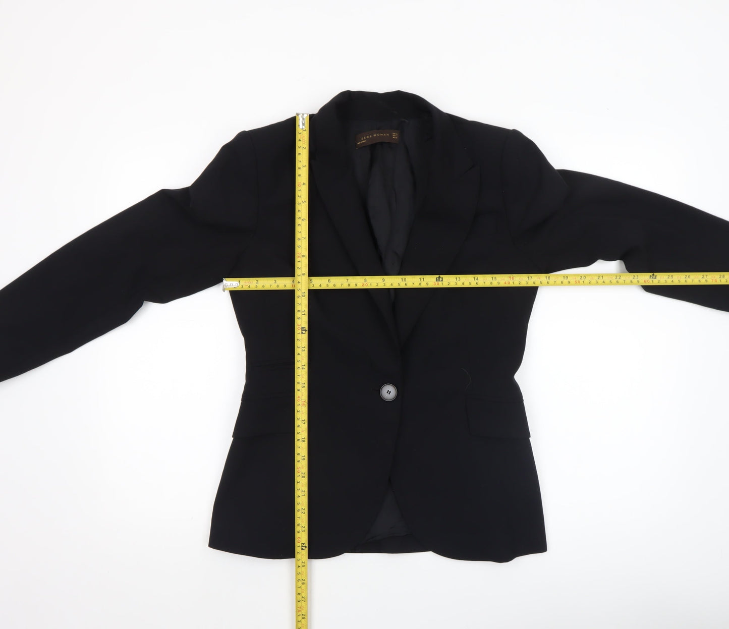 Womens UK Size 10 Zara Regular Black Blazer