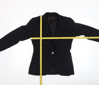 Womens UK Size 10 Zara Regular Black Blazer