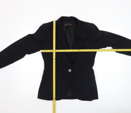 Womens UK Size 10 Zara Regular Black Blazer