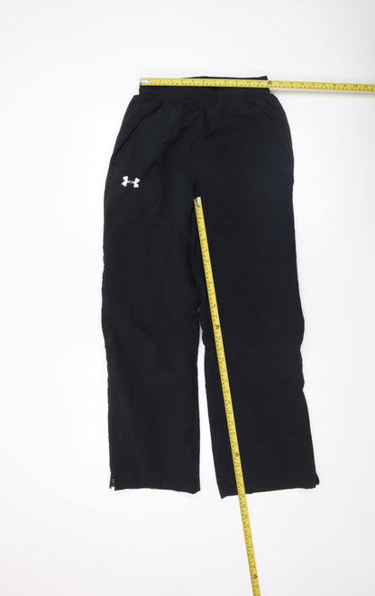 Womens UK Size S Under armour Regular Fit Jogger Black Trousers