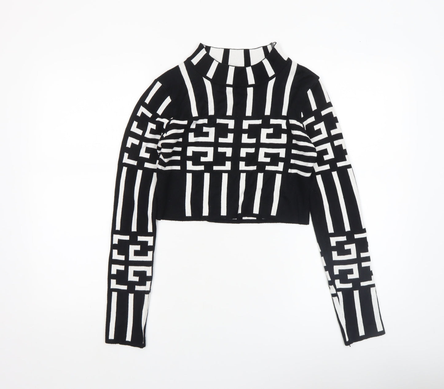 Womens UK Size S QED London Black Pullover Jumper
