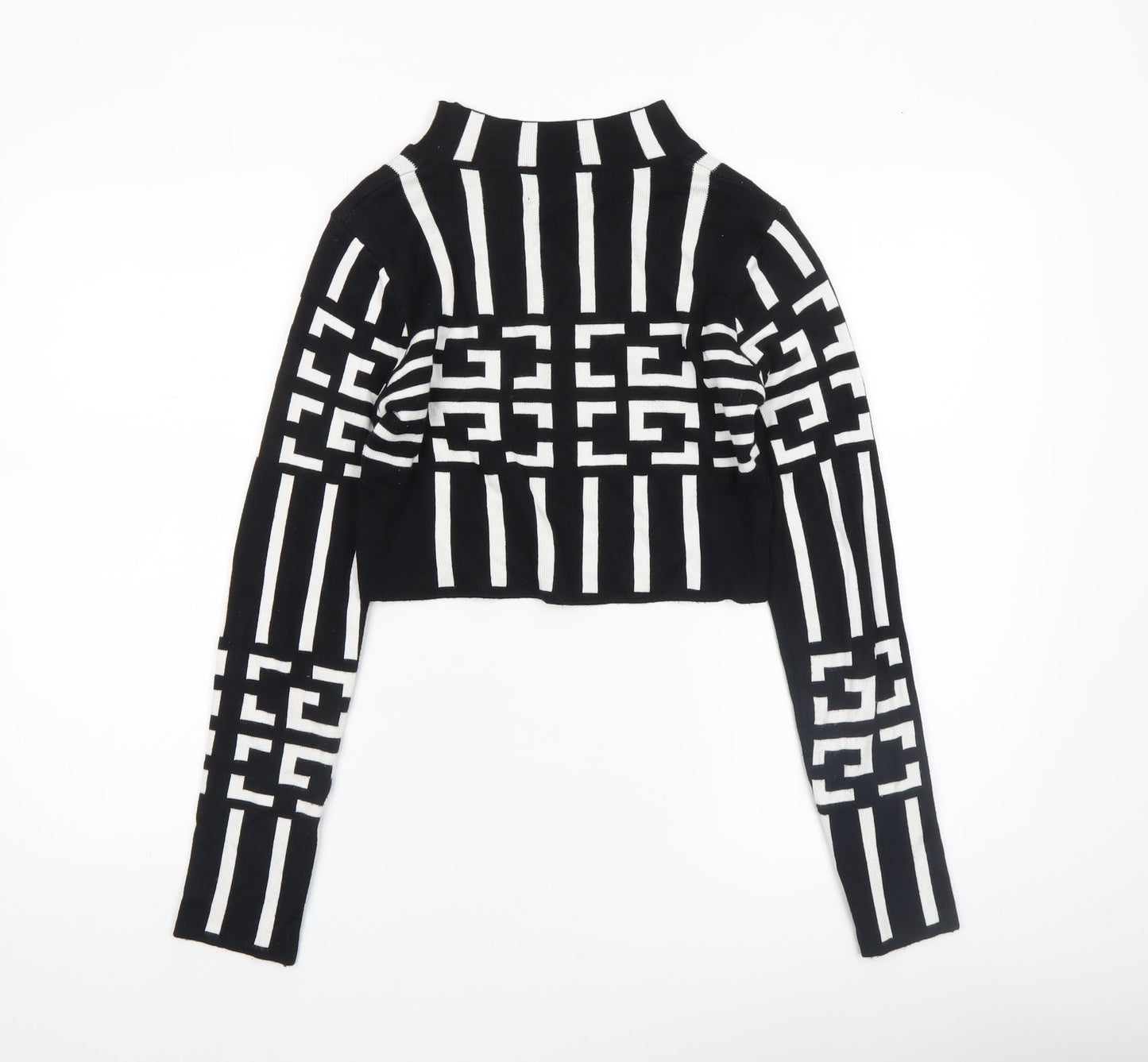Womens UK Size S QED London Black Pullover Jumper