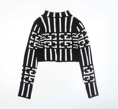 Womens UK Size S QED London Black Pullover Jumper