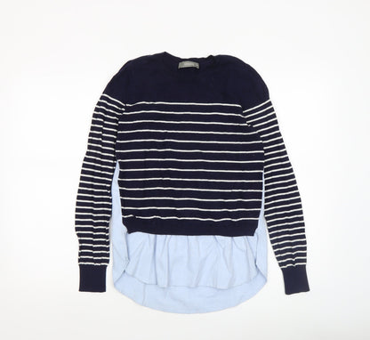 Womens UK Size XS Oasis Blue Pullover Jumper