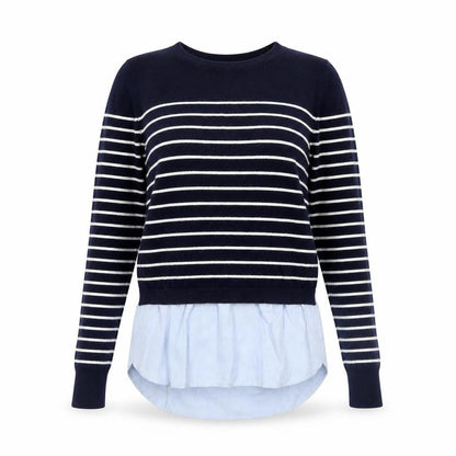 Womens UK Size XS Oasis Blue Pullover Jumper