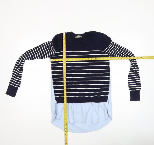 Womens UK Size XS Oasis Blue Pullover Jumper