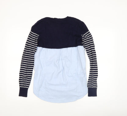 Womens UK Size XS Oasis Blue Pullover Jumper