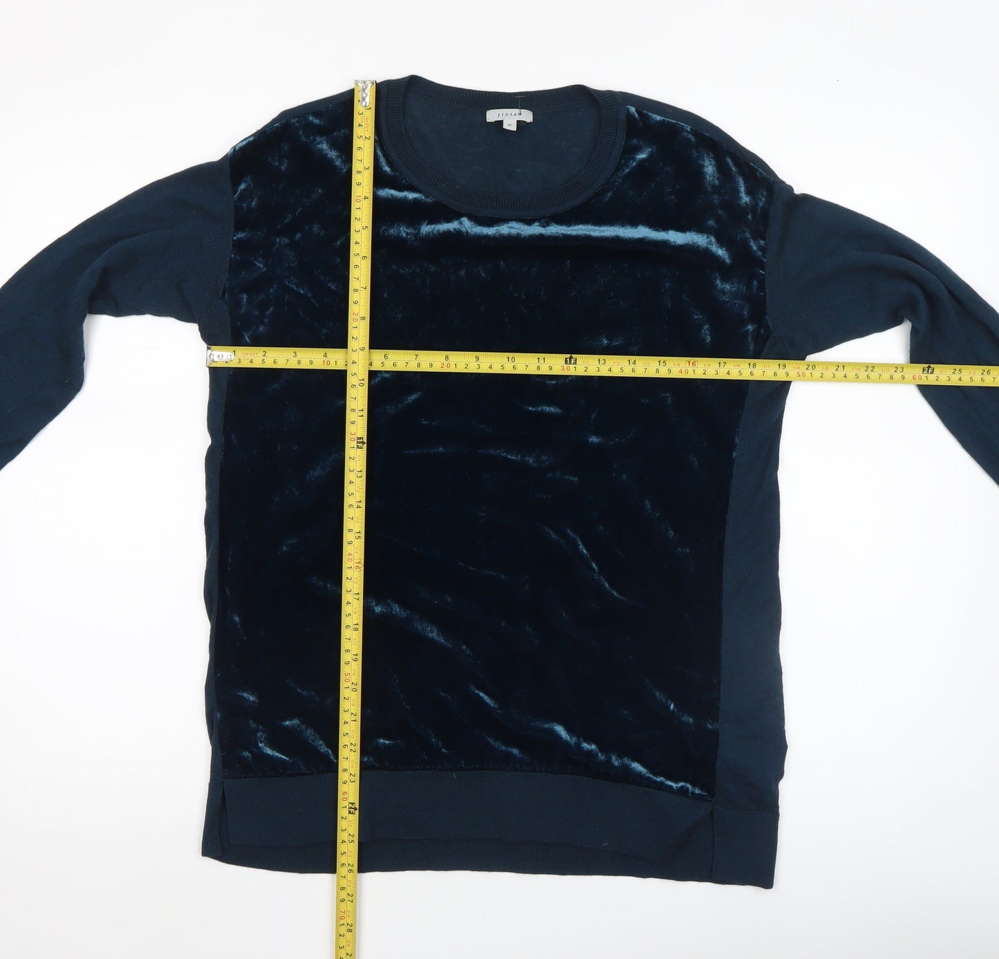 Womens UK Size M Jigsaw Blue Pullover Jumper