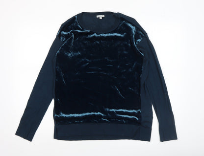 Womens UK Size M Jigsaw Blue Pullover Jumper