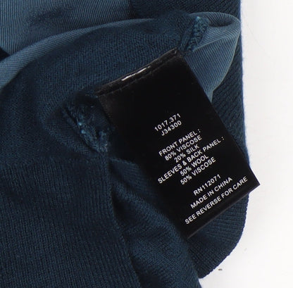 Womens UK Size M Jigsaw Blue Pullover Jumper