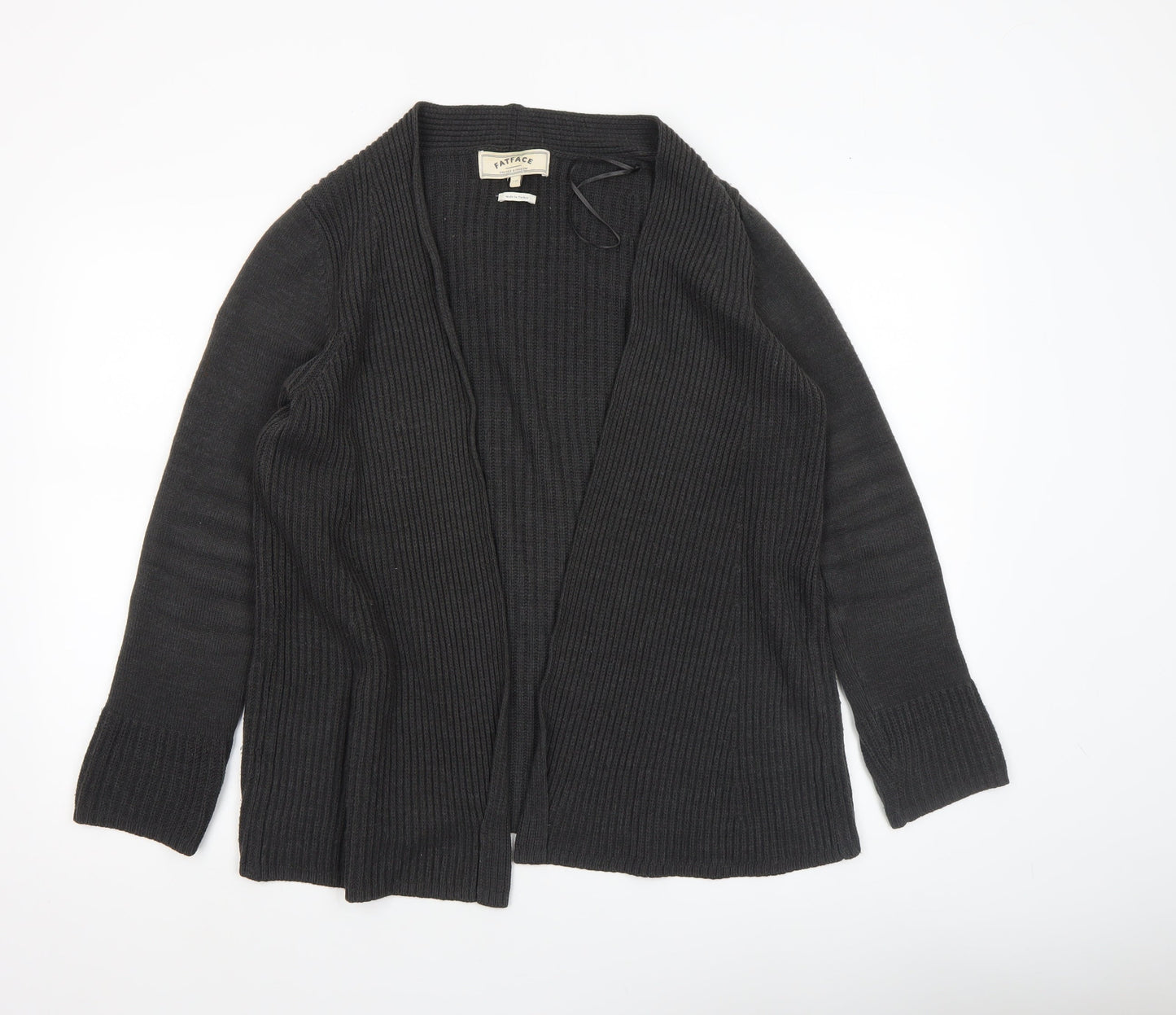 Womens UK Size 10 FatFace Black Cardigan Jumper