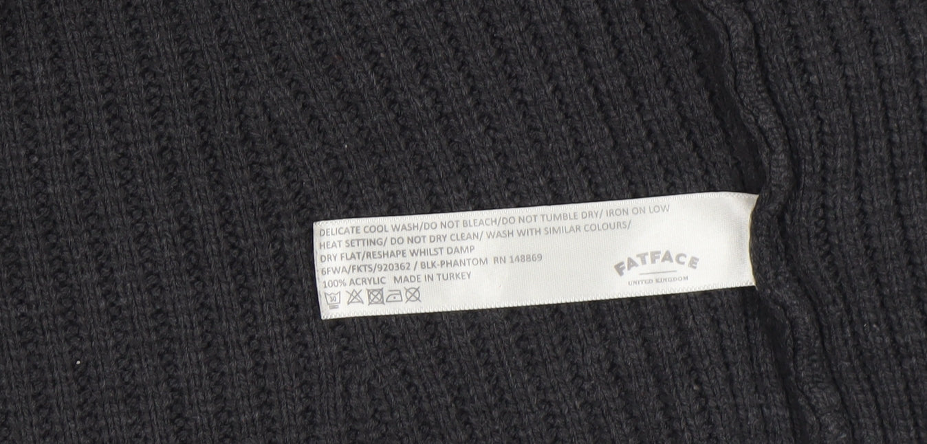 Womens UK Size 10 FatFace Black Cardigan Jumper