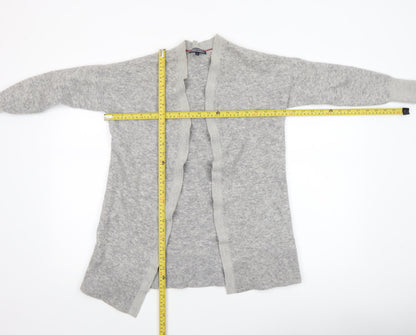 Womens UK Size XS Tommy Hilfiger Grey Cardigan Jumper