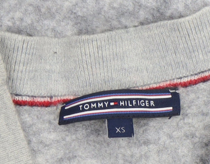 Womens UK Size XS Tommy Hilfiger Grey Cardigan Jumper