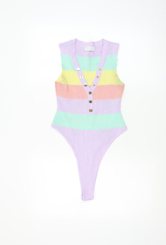 Womens UK Size L Quiz One-Piece Multicoloured Bodysuit