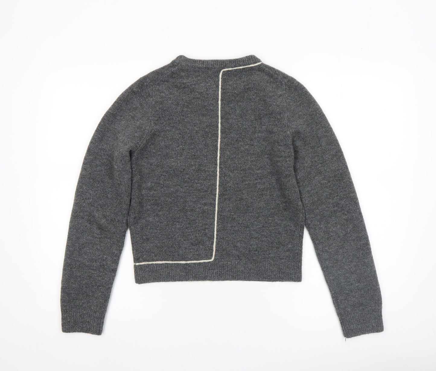 Womens UK Size S Zara Grey Pullover Jumper