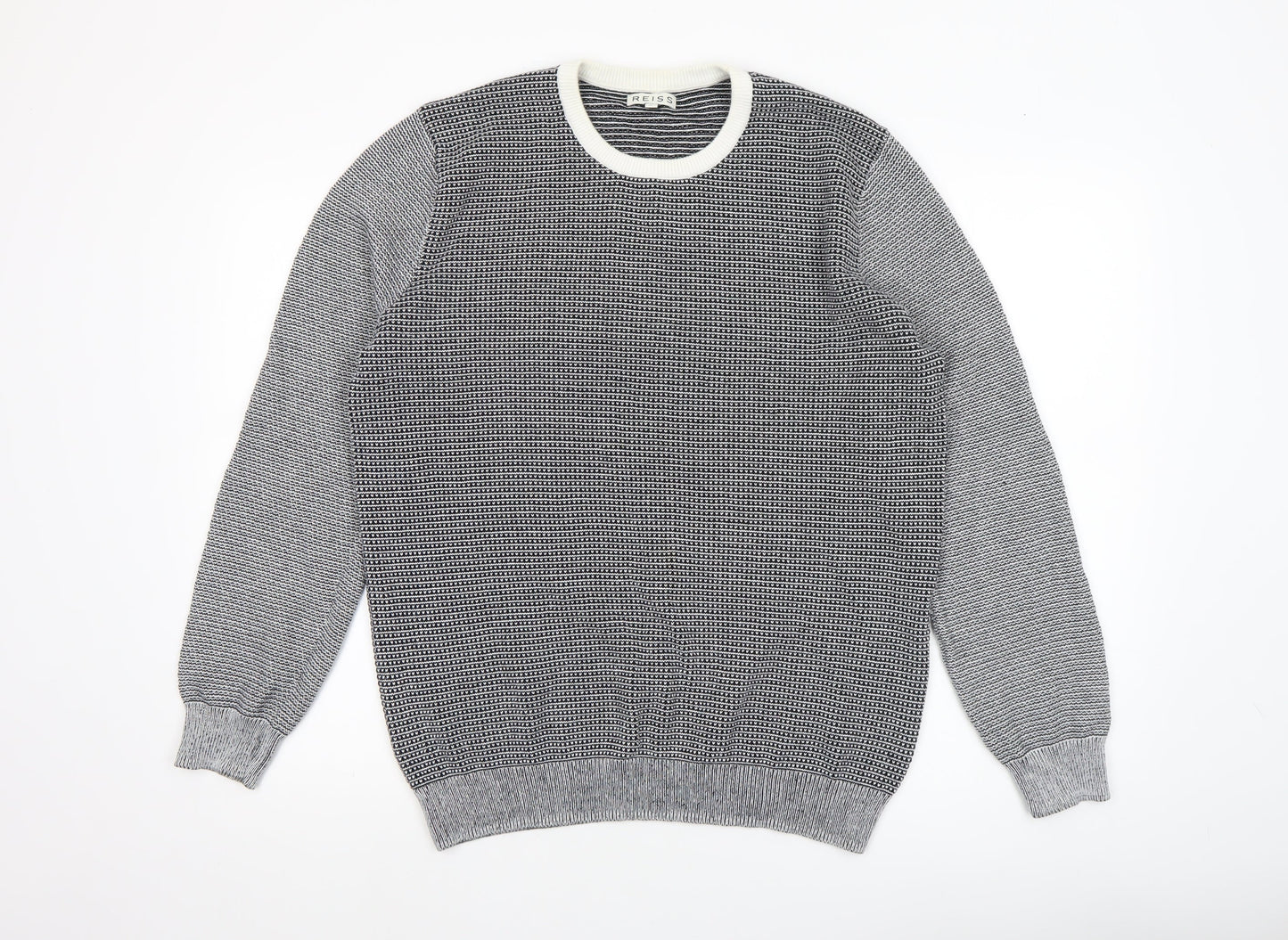 Mens UK Size XL Reiss Grey Pullover Jumper