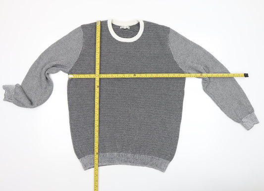 Mens UK Size XL Reiss Grey Pullover Jumper