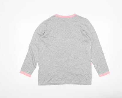 Womens UK Size L BASSINI Grey Pullover Jumper