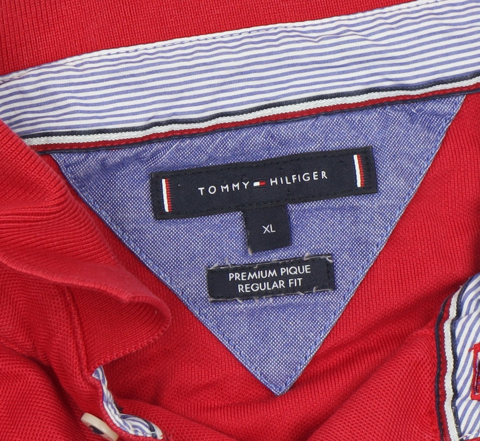 Mens UK Size XL Tommy Hilfiger 100% Cotton Polo Shirt