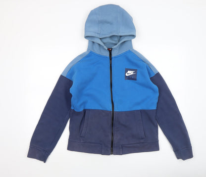 Boys UK Size XL Nike Blue Full Zip Hoodie