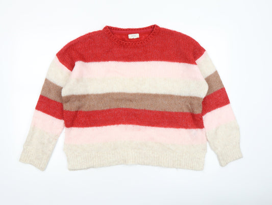 Womens UK Size 14 Fat Face Multicoloured Pullover Jumper