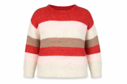FatFace Women's Multicoloured Striped Knit Jumper Size 14
