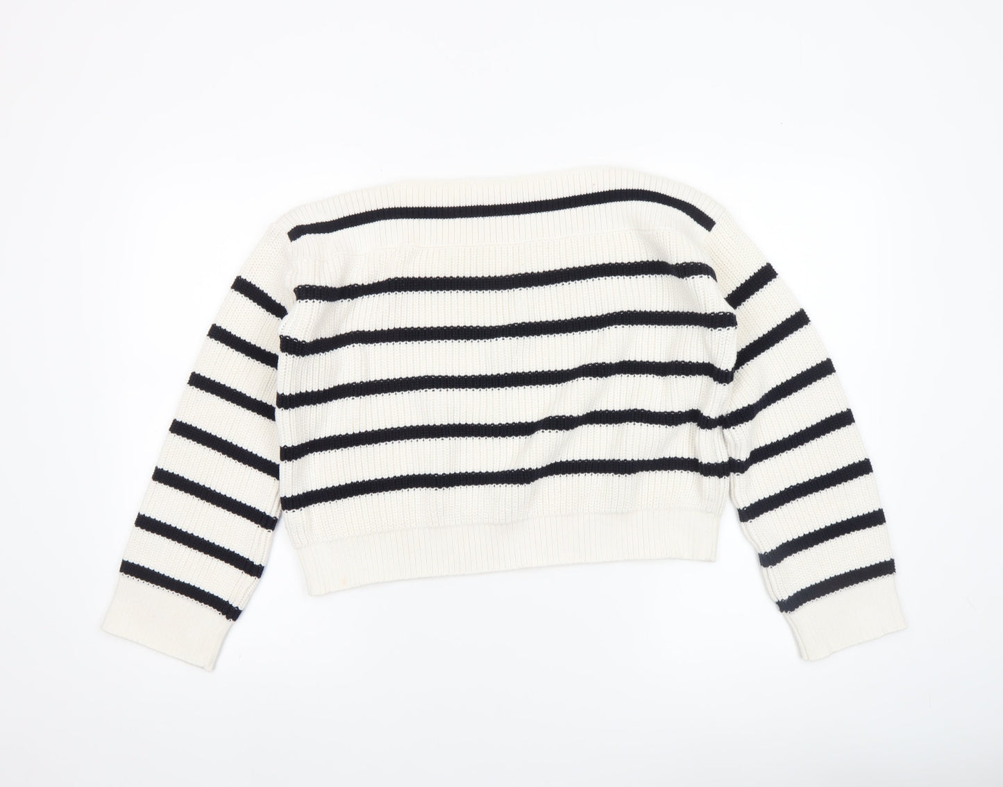 Womens UK Size XS Hush White Pullover Jumper
