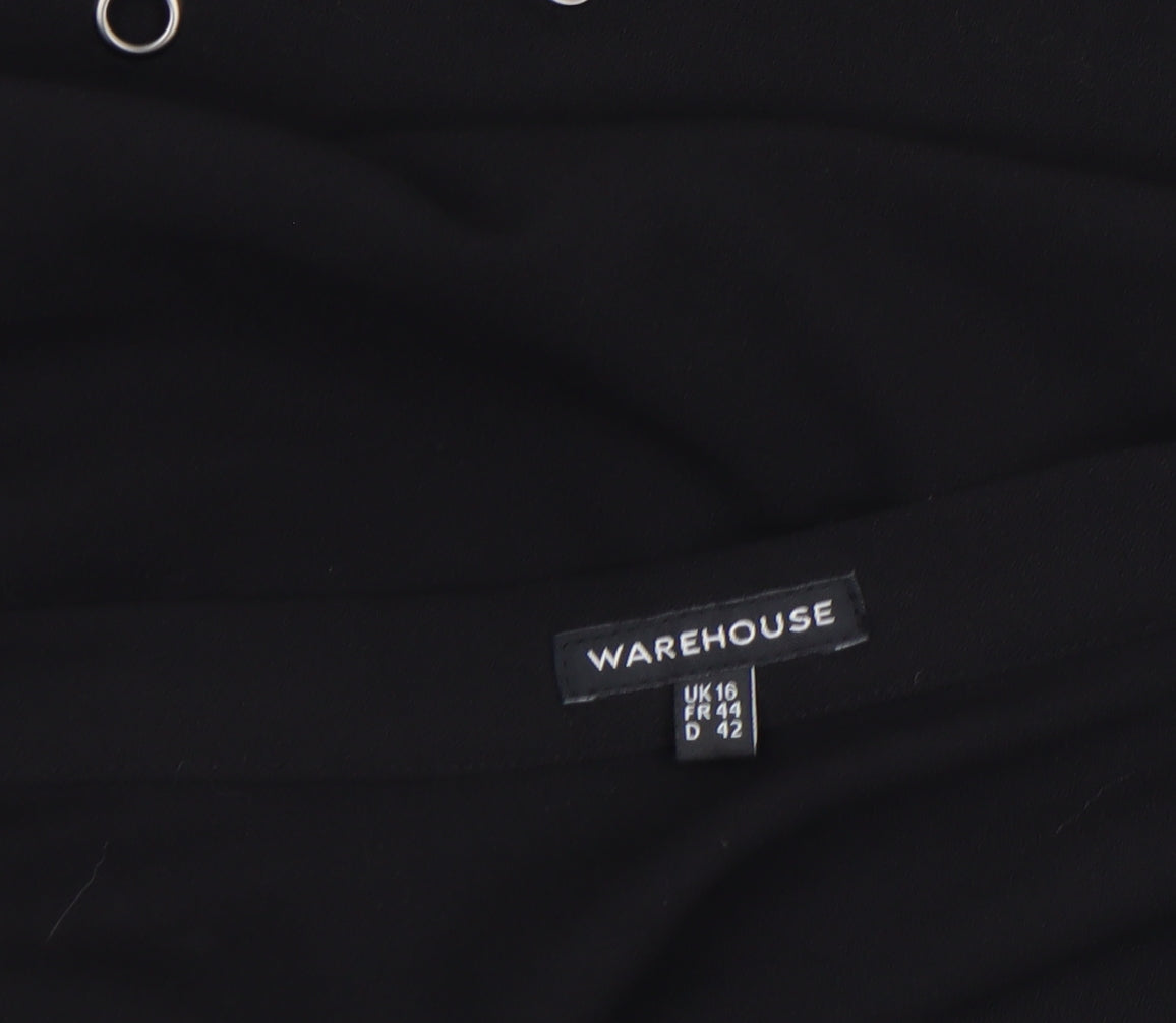 Womens UK Size 16 Warehouse A-Line Jersey Skirt