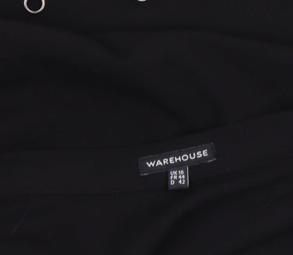 Womens UK Size 16 Warehouse A-Line Jersey Skirt