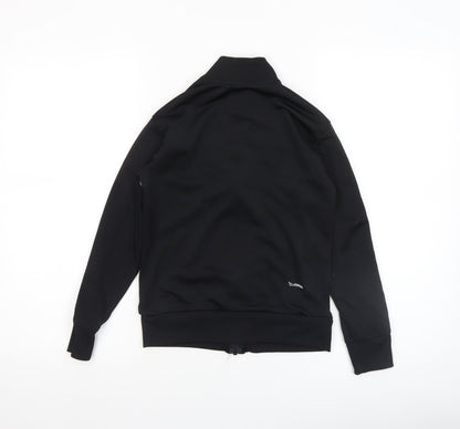 Adidas Boys Black Track Jacket 10-11 Years Full Zip Colourblock Activewear