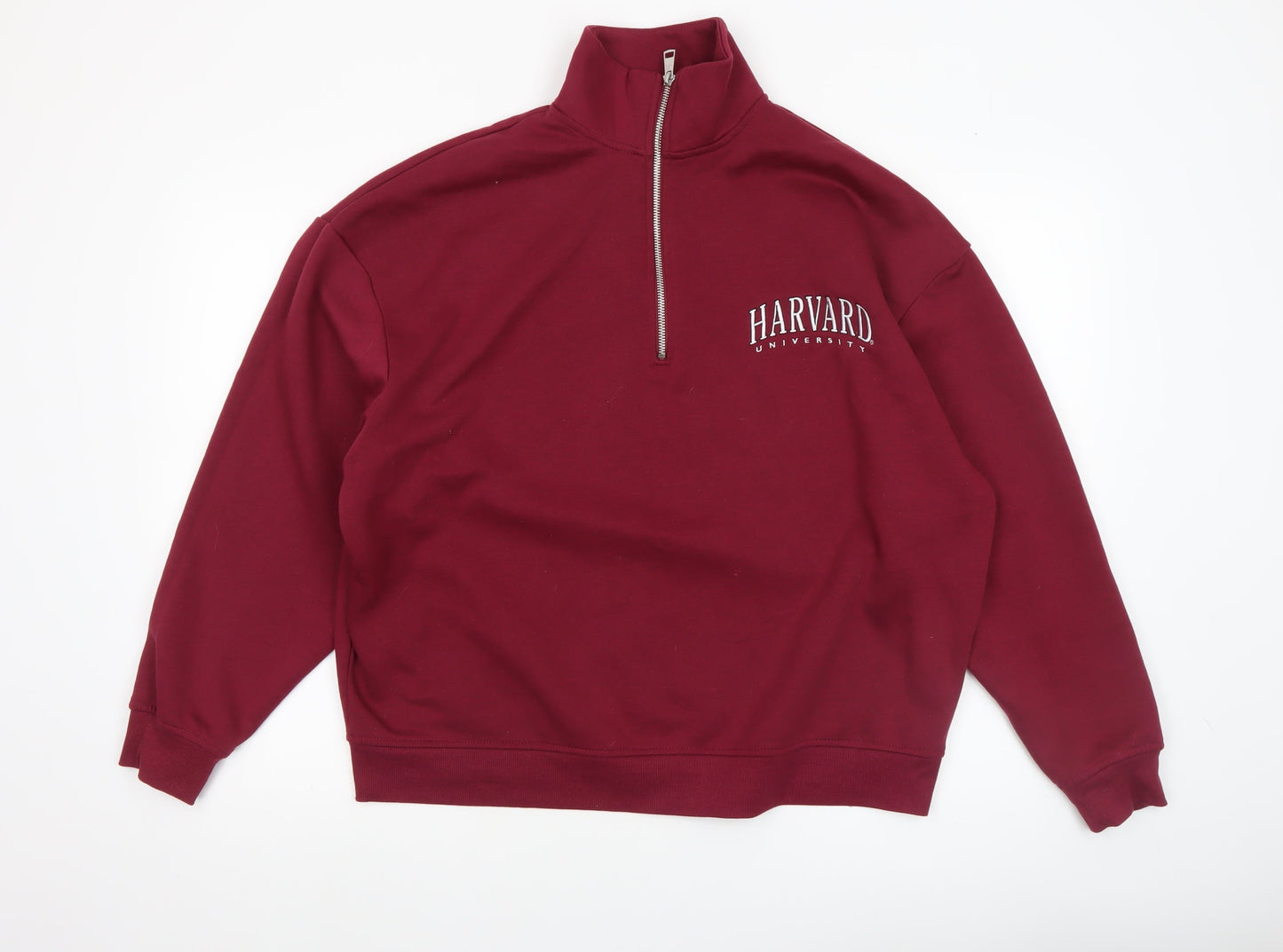 Womens UK Size S Harvard Red Pullover Sweatshirt