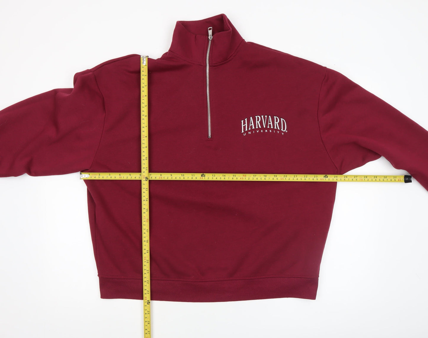 Womens UK Size S Harvard Red Pullover Sweatshirt
