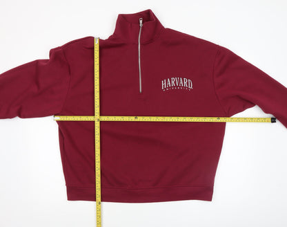 Womens UK Size S Harvard Red Pullover Sweatshirt