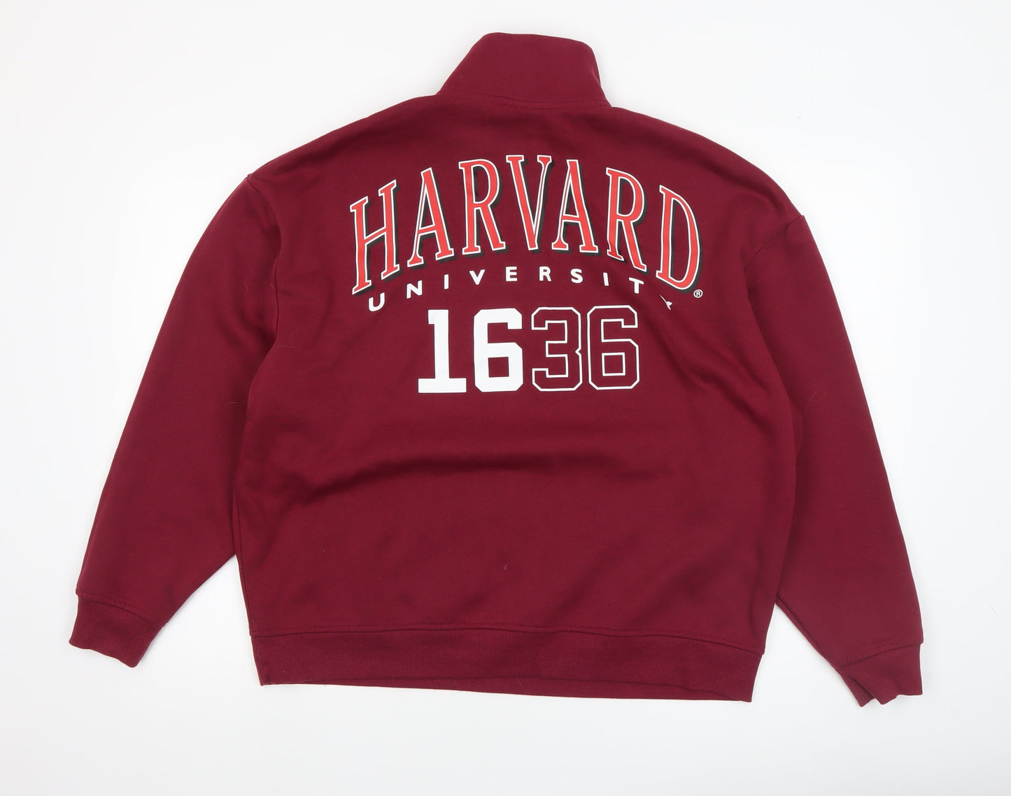 Womens UK Size S Harvard Red Pullover Sweatshirt