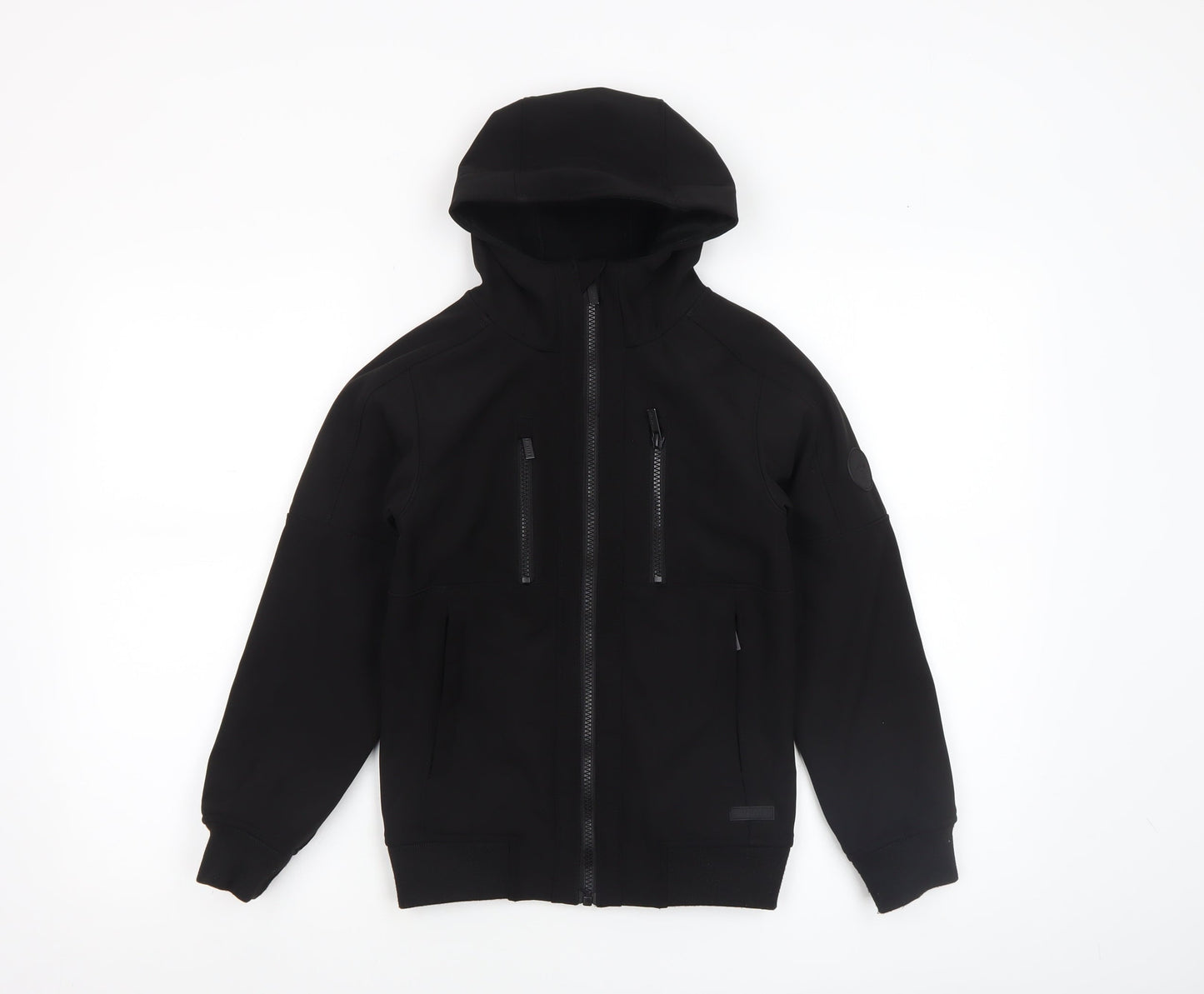 Boys UK Size 7-8 Years Firetrap Black Soft Shell