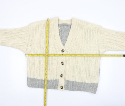 Womens UK Size S Zara Multicoloured Cardigan Jumper